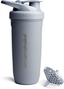 Smartshake Reforce en acier inoxydable Protein Shaker Bouteille 900 ml - Couvercle vissé étanche - Sans BPA – Bouteille non isolée - Unisexe (Grey)