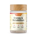 Snap Suppléments Energy & Métabolism Herbal Complex for Fatigue, Stress Relief, Energy Booster & Better Mood, Energy Pills for Women & Men, 60 Capsules (30 portions, 1 mois d'approvisionnement)