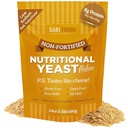 Flacons de levures alimentaires non enrichis, poudre de protéines à base d'aliments entiers, végétalien, sans gluten, vitamines B, bêta-glucanes et tous les acides aminés de 18 (24 oz.)