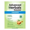 de The Makers of Dramamine, Herbes avancées, Ginger Chews, Nausées Relief Soft Chews Lemon-Honey-Ginger, 40 comtes