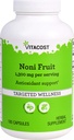 Vitacost Noni Fruit -- 1 300 mg par portion - 180 gélules