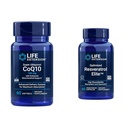 Extension de vie Super Ubiquinol CoQ10 60 Softgels et le Resveratrol optimisé Elite 60 Capsules végétariennes Bundle