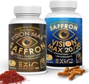 Vision Max Combo Pack – Support visuel avancé avec Lutein, Zeaxanthin, Safran & Astaxanthin – Blue Light Defense & Macular Health – 2 bouteilles, 120 capsules – Epicure Garden