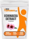 BulkSupplements.com Poudre d'extrait d'échinacée - Extrait d'échinacée, supplément à base de plantes pour le soutien immunitaire - Vegan & sans gluten, 500mg par portion, 100g (3.5 oz) (paquet de 1)