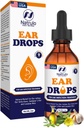 Des gouttes d'oreille naturelles pour l'infection de l'oreille – Earrops à base de plantes pour adultes, enfants et animaux de compagnie – Soignes Désagrément, Oreilles, Oreilles d'oreilles, Oreilles de Swimmer, et cire de Loosens – Huile d'oreille sans danger pour les enfants fabriqués aux États-Unis (2 Oz)