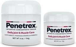 Pénétrex Thérapie articulaire et musculaire Duo - Soin apaisant pour le dos, le cou, les mains, les pieds et les nerfs - Rub avec Arnica, vitamine B6 MSM et Boswellia - 2oz, 4oz