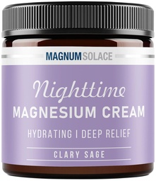 Lotion de magnésium – Crème de magnésium nocturne – Appliquer sur les jambes, les bras ou la poitrine - Chlorure de magnésium topique – États-Unis Made and Safe for Kids (Sage Clary)