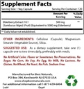 Meilleures plantes naturelles Elderberry 5000 mg & Ginkgo Biloba 120 mg