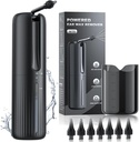 Enlèvement de cire d'oreille - Nettoyeur d'oreille électrique - Nettoyeur d'oreille alimenté par l'eau avec 4 modes de nettoyage de pression d'eau - Outil de suppression de cire d'oreille sûre et efficace - Résistant à l'eau USB rechargeable