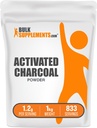 BulkSupplements.com Poudre de charbon activé - de charbon de coco, pour blanchiment de dents - Vegan & sans gluten, 1,2g par portion, 1kg (2,2 lbs) (paquet de 1)