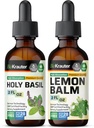 BIO KRAUTER Teinture de Basilic Saint 2 Fl. Oz. & Lemon Baume Teinture 2 Fl. Oz.