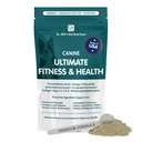Le Dr Bills Canine Ultimate Fitness & Health Vitamines for Dogs. Multivitamines pour chiens avec/Coenzyme Q-10, vitamine E, vitamine D-3, biotine, acide folique, acide hyaluronique Vitamines pour chiens et suppléments 340g