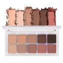 BINGBRUSH 10 Couleurs Palette à paupières brunes, tonique chaud High Pigmented Matte Eyeshadow, naturel Neutre Eyeshadow Palette de maquillage ultime, Kit de palettes de maquillage vibrant