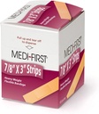 Medique Products 61433 Bandes de lames souples sans latex, 7/8 pouces de 3 pouces, 100 par boîte