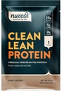 Nuzest - Poudre de protéines de pois - Protéines propres, Poudre de protéines à base de plantes végétales premium, Sans lait, Sans gluten, Sans OGM, Agit protéinique naturellement sucré, Café réel, 1 portion, 0,9 oz