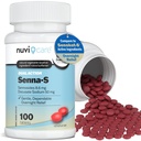 Senna Plus Laxative Stool Softener - Docusate Sodium (50mg) Sennosides Laxatifs Stimulants (8,6mg) - Comparer avec Senokot-S pour le soulagement occasionnel de la constipation* (100 comprimés)