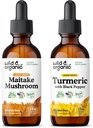 Teinture de champignons maitake 2 fl oz et turcuma 2 fl oz