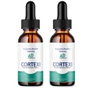 (2 Pack) gouttes d'oreille Cortexi - Formule officielle - Traitement de Cortexi Acouphène Cortexi gouttes de soutien auditif, Cortexi pour sonneries dans les oreilles, Supplément Cortexi gouttes de force maximale Nouvelle Amélioration (2 oz)
