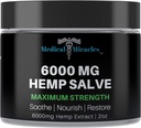 Miracles médicaux 6000 MG Salve de guérison de la force maximale utilisé pour HIPS, articulations, cou, dos. Fabriqué avec les ingrédients les plus fins disponibles