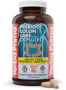 Ierba Prima Prebiotic Colon Care Capsules, 400 Caps - Cinq formes de Fibre Plus FOS Pré-biotiques - Supplément diététique pour la santé - Fibres solubles et insolubles saines pour la régularité et le soutien digestif