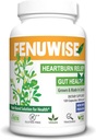 Supplément naturel Fenugreek Fiber Capsule pour le soulagement de l'acide - Supplément alimentaire végétalien Premium pour soutenir la santé digestive, 120 Compte