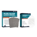 Dressing en aluminium argenté (4''x4''10pcs) + Dressing en film transparent (2,36" x 2,75" 100Pcs)