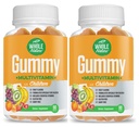 Vitamines pour enfants - Essentiels quotidiens complets Multivitamines et minéraux pour le bien-être général, 90 suppléments de gommes Arôme de fruits, sans sucre artificiel, sans lait et sans gluten (2)