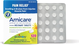 Boiron Arnicare Comprimés pour soulager la douleur de la douleur musculaire, douleur articulaire, gonflement de la blessure ou des ecchymoses - 120 Compte