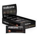 Wellcome Salted Caramel Marine Collagen Protein Bar avec Reishi Champignon pour l'énergie et le soutien immunitaire - Adaptogenic Snack Bar - Barre de santé sans lait pour le mode de vie actif fonctionnel (paquet de 12)