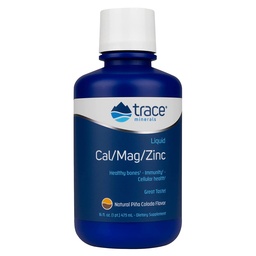 Trace Minerals (en anglais seulement) Cal liquide/Mag/Zinc (en anglais seulement) Calcium, magnésium, zinc, supplément de vitamine D3 (en anglais seulement) Supporte les tissus normaux, les muscles et la densité osseuse (en anglais seulement) Piña Colada Flavor (en anglais seulement) 16 portions, 16 fl oz.