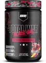 REDCON1 Total War Black Ops Extreme Preworkout Poudre, Tigres Sang, Stimulant élevé, 400 mg Caféine, NO3-T Nitrates + L-Citrulline, Augmenter le débit sanguin, Pompes musculaires (20 portions)