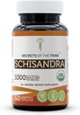 Secrets de la Tribe Schisandra USDA Organic 60 Capsules de fruits séchés (60 Capsules)