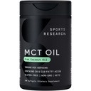 Recherche sportive Pilules d'huile de kéto MCT de l'huile de noix de coco : combustible de kéto pour le cerveau et le corps - softgels liquides non-OGM vérifiés, sans soja et sans gluten (240 Nombre)