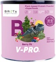 Poudre de protéines végétaliennes - Protéine végétale pour stimuler l'énergie et les muscles - Shake propre dans le mélange de baies