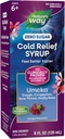 Nature's Way Cold Relief Zero Sugar Sirop, Umcka, homéopathique, raccourcit les rhumes, la gorge douloureuse, la toux, la congestion, et le nez farci, Phenylephrine Free, le raisin aromatisé, 4 Fl Oz (emballage mai Vary)
