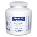 Encapsulations pures Cal/Mag (Malate) 2:1 - Calcium et magnésium (Malate) - Supplément santé osseux* - Absorption optimale - Sans végane et sans gluten - 180 capsules