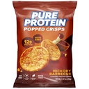 Crispes à pupille de protéines pures, Barbecue d'hickory, Snack à haute teneur en protéines, Protéine 12G, 1,27oz., 12 Compte