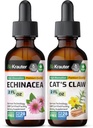 BIO KRAUTER Echinacea Teinture 2 Fl. Oz. & Cat's Claw Teinture 2 Fl. Oz.