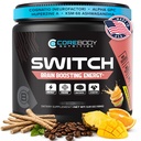 CoreBody Switch Energy Drink Mix - Nootropics Cerveau Supplément pour la mémoire et la focalisation, Sugar Free Energy Booster avec Nootropics, Alpha GPC, All Day Focus* (Tropical Punch)