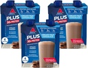 Atkins lait crémeux chocolat PLUS protéinée agitée, 30g de protéines, 7g de fibre, 2g de glucides nets, 1g de sucre, Keto Friendly, faible teneur en glucides, boisson riche en protéines, 12 Compte