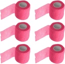 ESUPPORT 2 pouces X 5 verges auto-adhérent Cohesive Wrap Bandages Adhesive Wounds Strong Elastic First Aid Tape for Sport Wrist Ankle 6 Comte