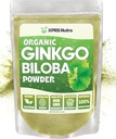 XPRS Nutra Bio Ginkgo Biloba poudre - Gingko Biloba suppléments pour la cognition - Vegan Friendly Ginkoba Biloba bio - Immunity Boosting Ginkgo Biloba poudre (8 oz)