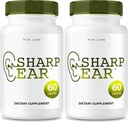 les laboratoires de taille Capsules d'oreilles pointues, pilules d'oreilles pointues pour une audition claire, supplément d'oreilles pointues pour rétablir la santé auditive, formule avancée de l'oreille pointue concentration maximale (120 capsules) (paquet de 2)