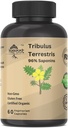 Tribulus Terrestris Supplément pour hommes et femmes Supplément Booster pour l'énergie, la vitalité, l'endurance et la performance (paquet de 20 capsules)