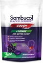 Sambucol Black Elderberry Cough Relief Lozenges - Gouttes de toux pour adultes, Sambucus Elderberry Lozenges, avec Ivy Leaf, Cough & Mucus Relief, Immune Support, Berry Eucalyptus - 24 Comte, 3 Pack
