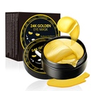 Under Eye Patches, 24K Gold Eye Masque, 60PCS Under Eye Masque, Collagen Gel Pads Traitements de patchs pour alléger les rides Yeux Puffy Cercles Noirs Anti-Aging Hydratant, Fine Lines Sacs à Yeux Femmes Hommes