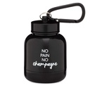 ONMYWHEY - Poudre de protéines et supplément entonnoir porte-clés, conteneur portable aller-retour pour la gymnastique, les entraînements, la condition physique et les voyages - TSA Approuvé, Pas de douleur No Champagne