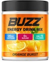 Morning Buzz Energy Drink Powder - Energy Boost Drink Mix - Énergie sans sucre avec des antioxydants - Morning Kickstart et Sport Nutrition Endurance Product - 30 portions, Orange Burst, 8 onces