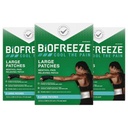 Biofreeze Pain Relief Patchs, Arthrite Pain Relief, Knee & Lower Back Pain Relief Patch, Soulagement musculaire, Soulagement de la douleur au cou, ASF admissible, 3 Pack (5 Biofreeze Menthol Patches)