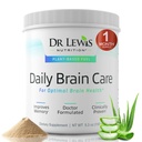 Suppléments Cerveau pour mémoire et focus – Dr Lewis Daily Crain Care Powder with Aloe Vera – Supplément Nootropique et Énergie à base végétale pour le brouillard cérébral, la clarté mentale et le soutien immunitaire – Poudre, 150g